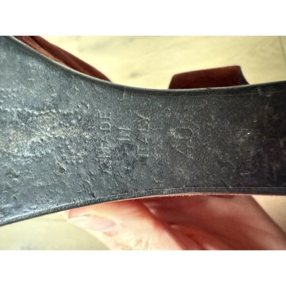 Marni Suede Brown Platform Sandals Size 40 US Size 9.5 - Picture 8 of 9